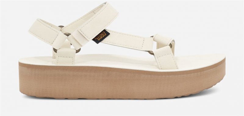 Women's Flatform Universal Up Leather - WHITE SWAN