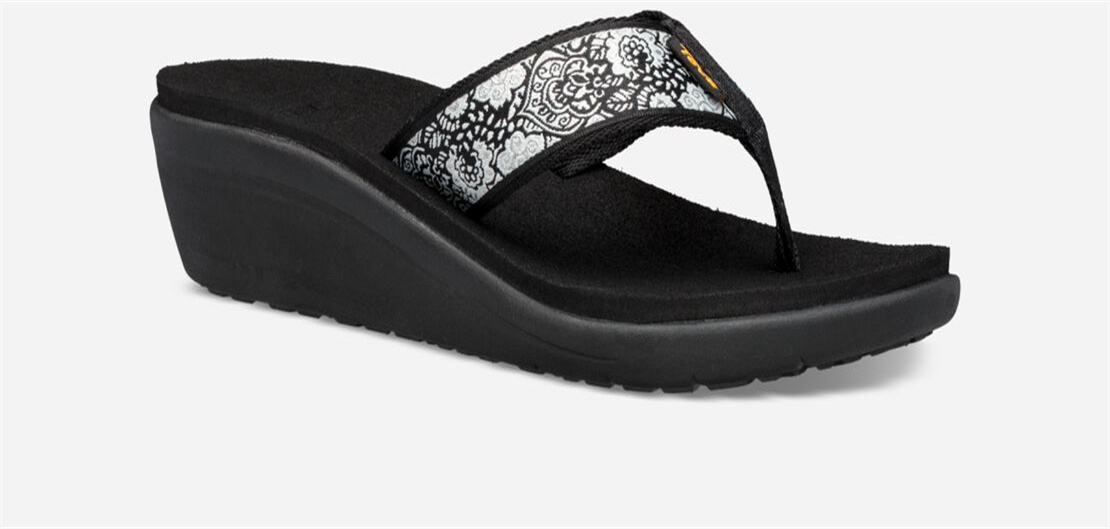 Women's Voya Wedge - HARMONY BLACK/ WHITE/ SILVER
