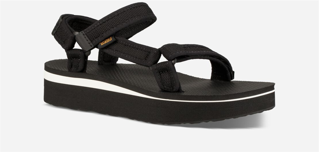Women's Flatform Universal Mesh Print - BLACK