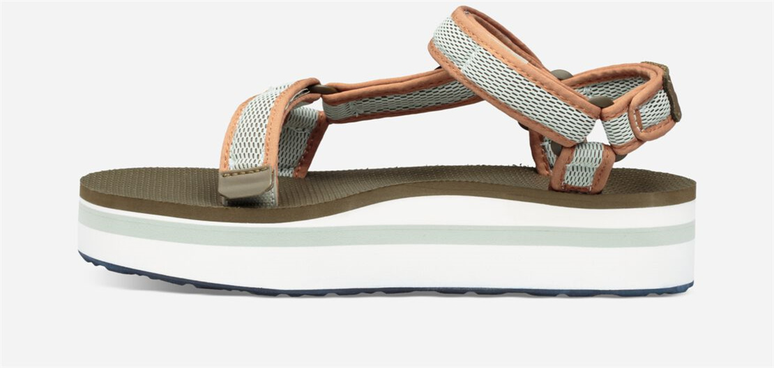 Women's Flatform Universal Mesh Print - DARK OLIVE/SEA FOAM