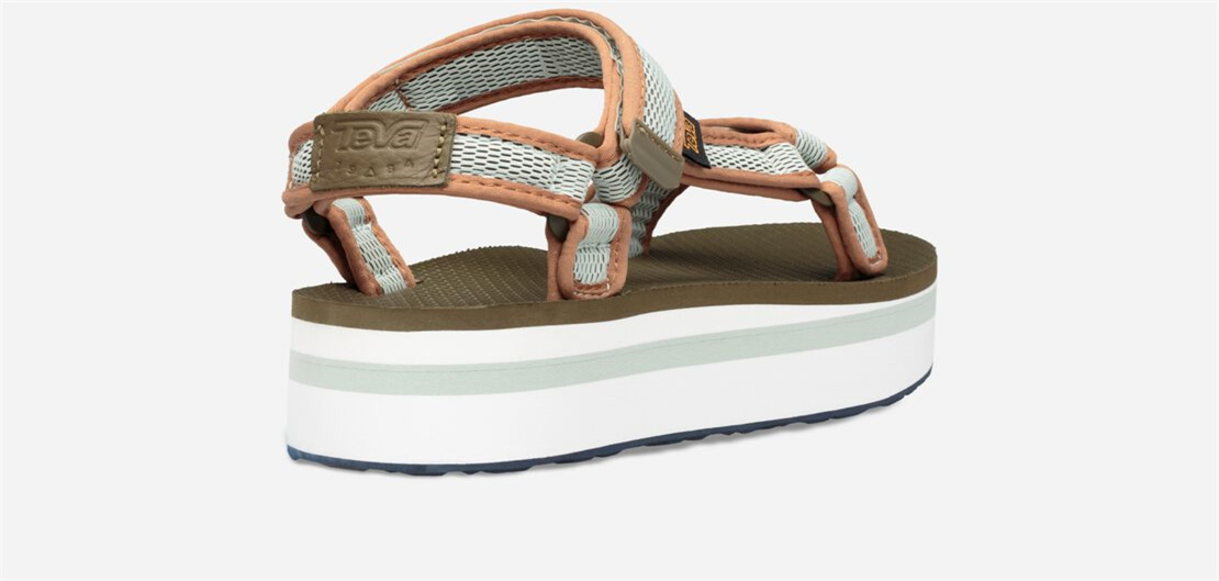 Women's Flatform Universal Mesh Print - DARK OLIVE/SEA FOAM