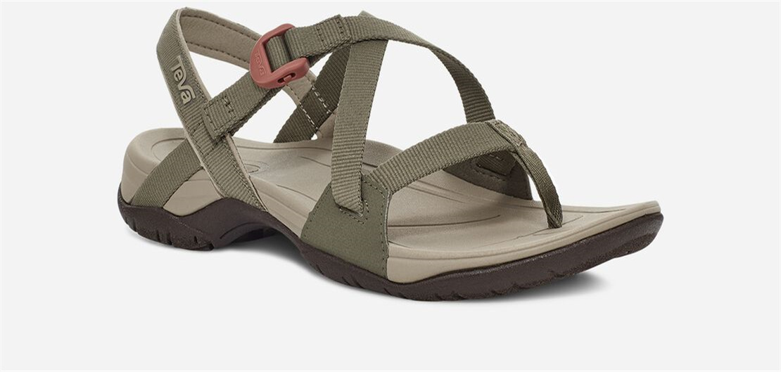 Women's Ascona Cross Strap - BURNT OLIVE
