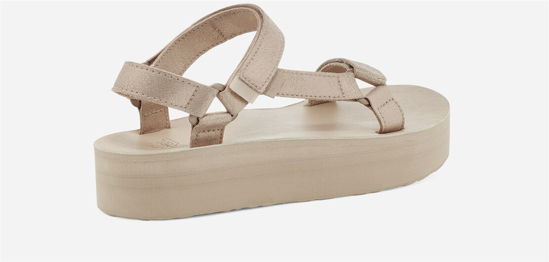 Women's Flatform Universal Leather - METALLIC CHAMPAGNE