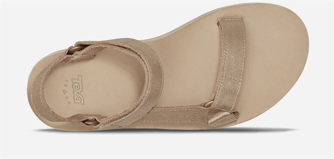 Women's Flatform Universal Leather - METALLIC CHAMPAGNE