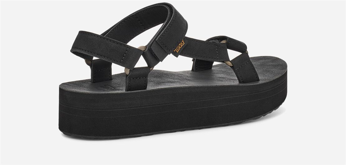 Women's Flatform Universal Up Leather - BLACK
