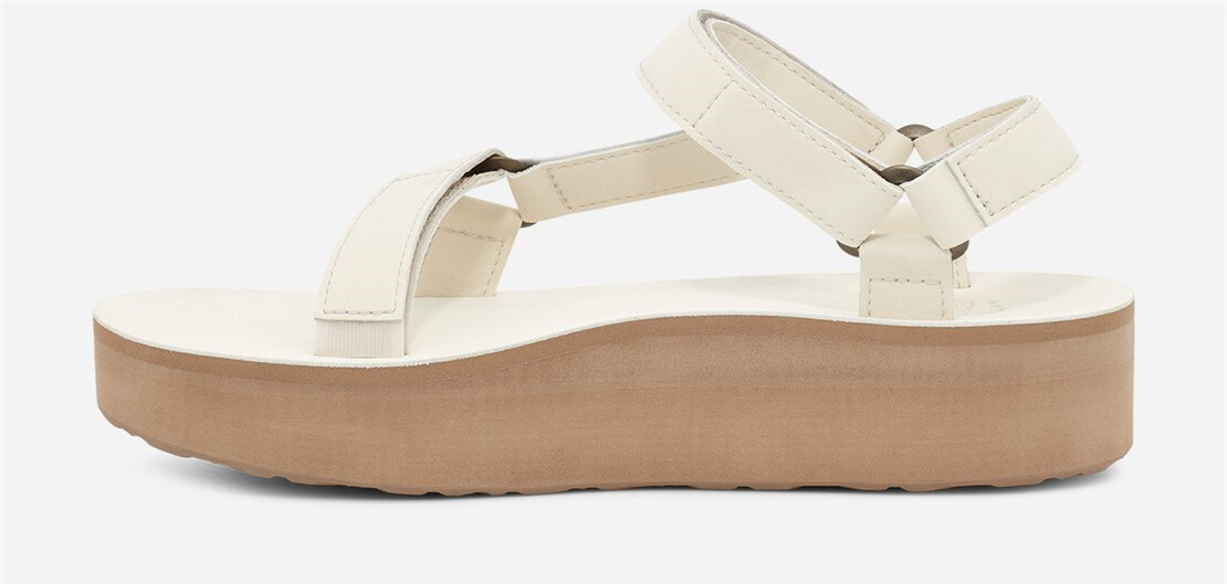 Women's Flatform Universal Up Leather - WHITE SWAN