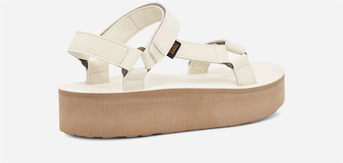Women's Flatform Universal Up Leather - WHITE SWAN